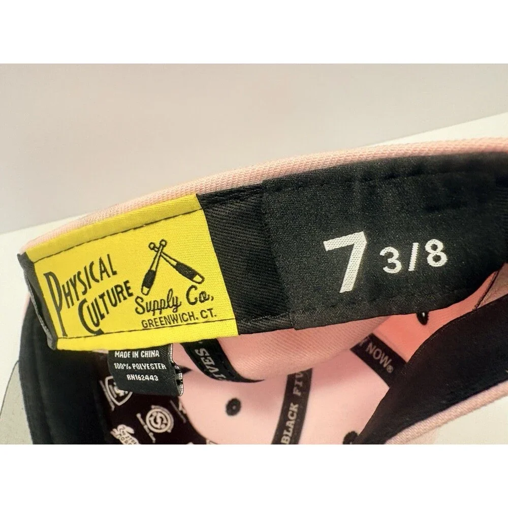 2nd Story Morry Fitted Hat Pink Size 7 3/8 NWT Physical Culture Supply Co.